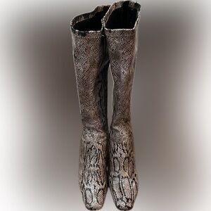 Aerosoles Snack Snakeskin Knee-High Boots – Women’s Size 8.5
